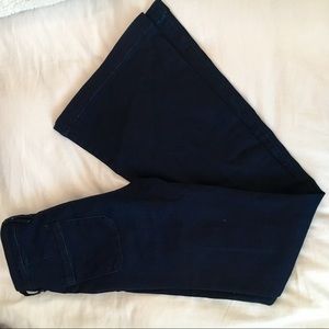 Dark Blue High Waisted Bell Bottom Jeans